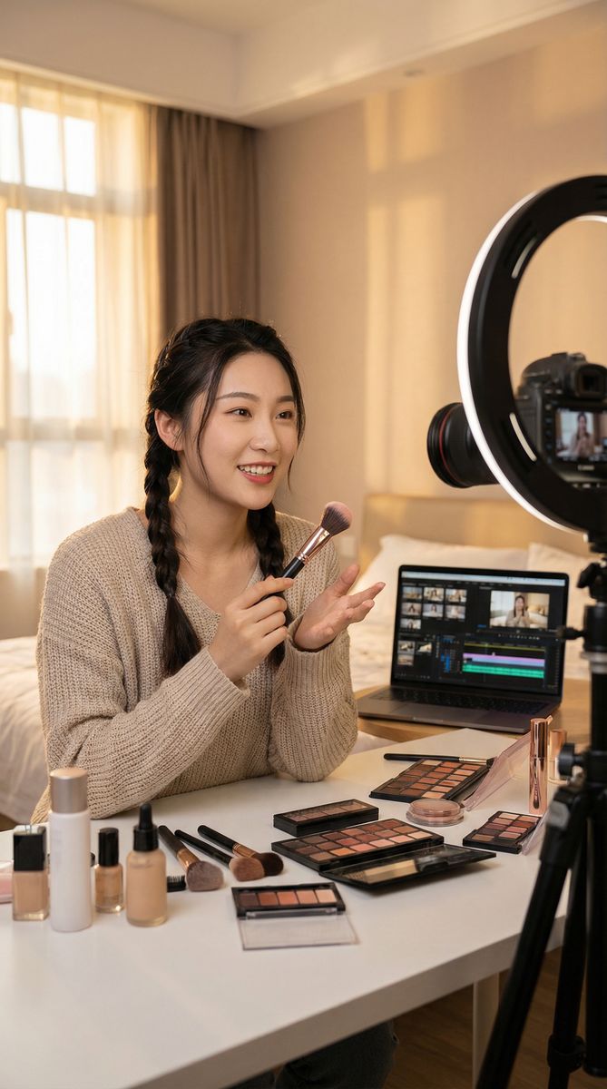 韩漫美妆视频教程